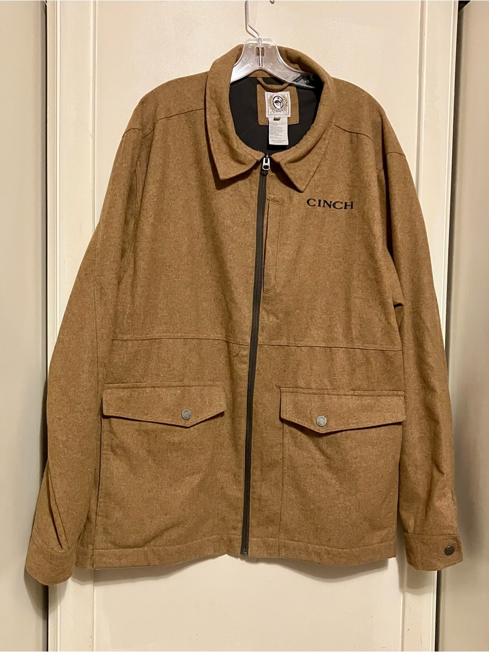MENS cinch Jacket mwj1529001 brn Great Condition XXL